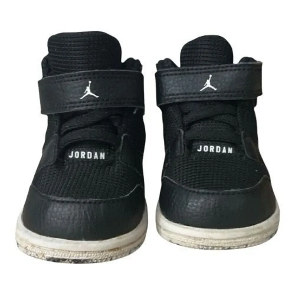 Nike Air Jordan Flight Toddlers Basketball Athletic Shoes 4C Black 828244-010